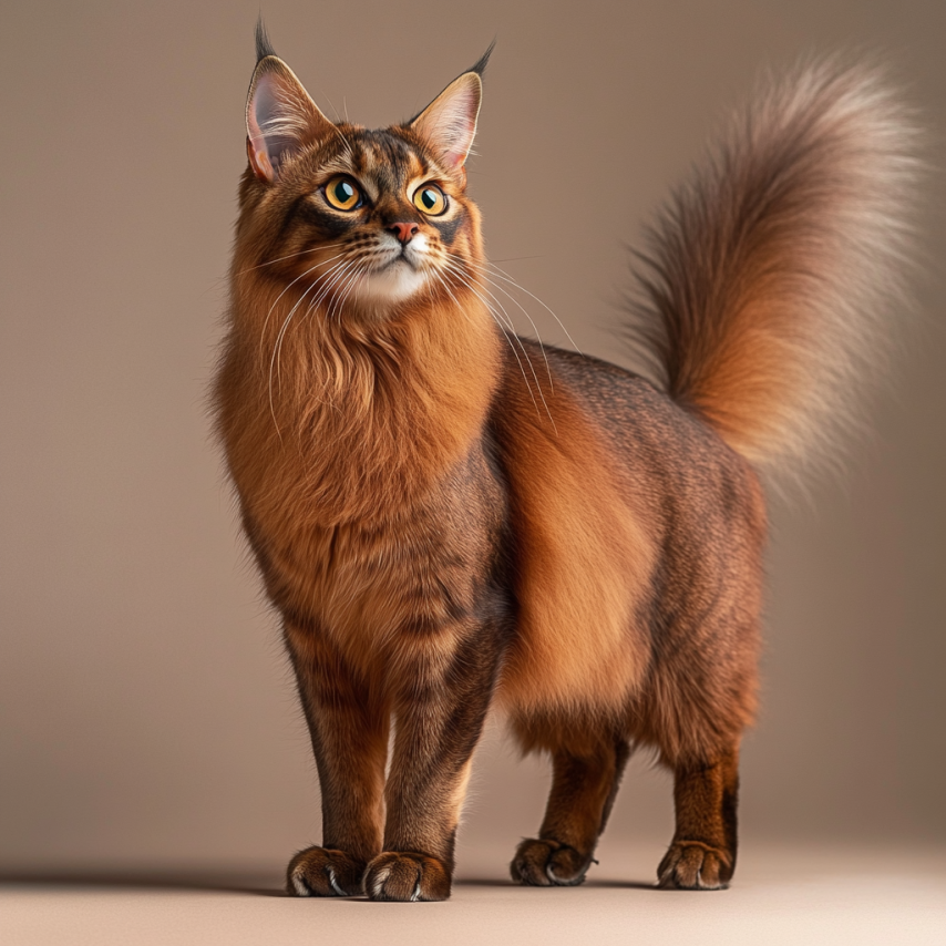 Somali: The Fox-Tailed Feline Acrobat