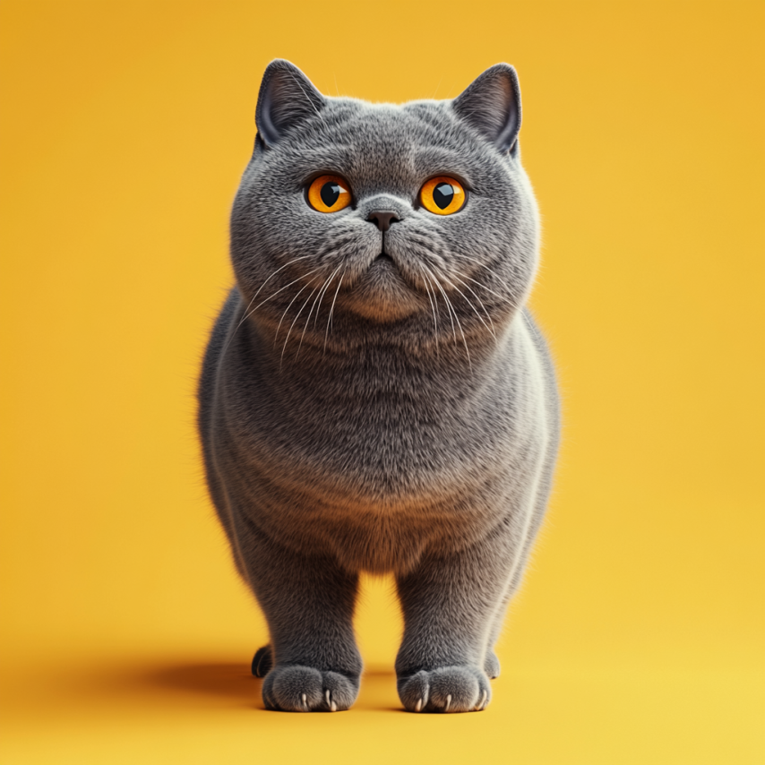 British Shorthair: The Cuddly, Round-Faced Gentleman